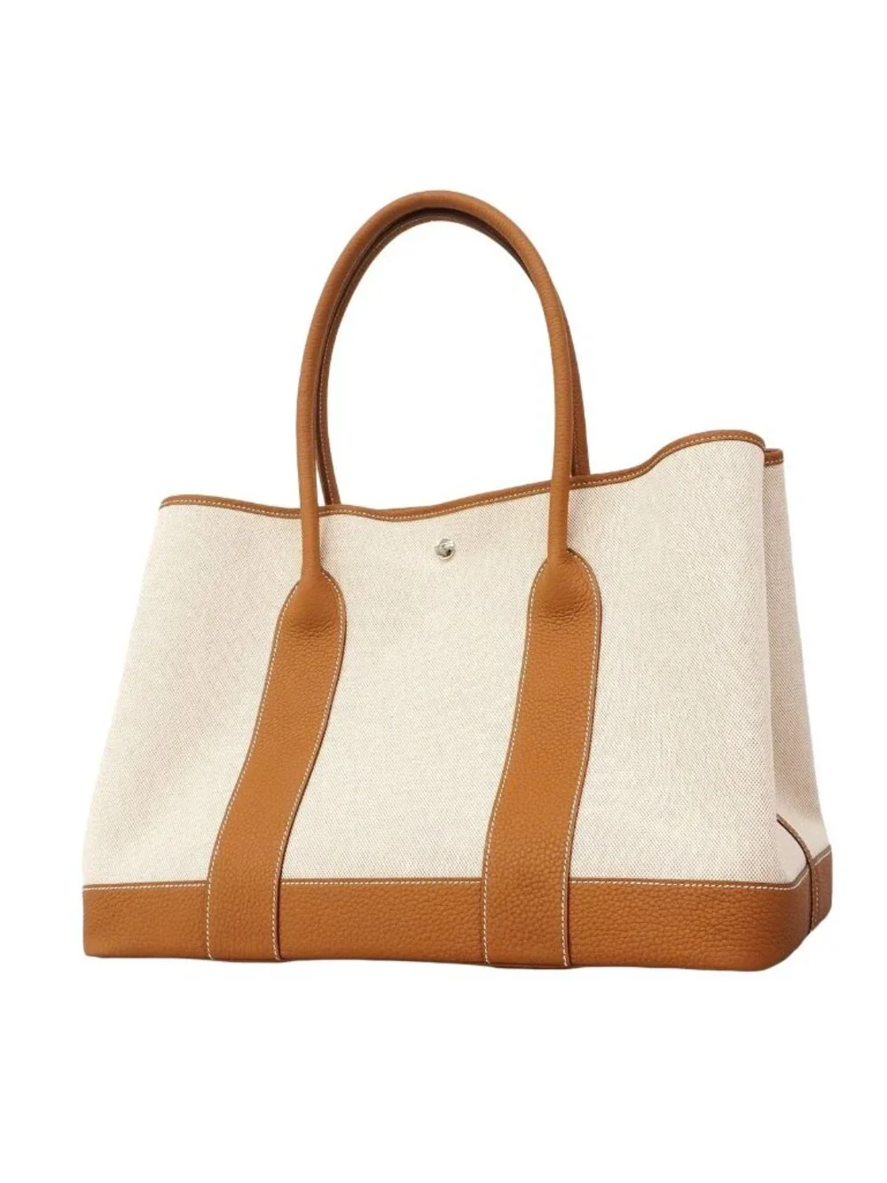 Hermes Tote Bag Neo Garden 41 Toile Ash Negonda Gold Silver